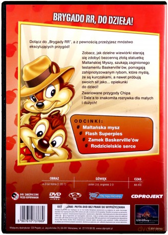 Chip i Dale. Brygada RR przygoda 2 odc. 5-8 (Disney) [DVD]