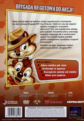 Chip i Dale. Brygada RR przygoda 5 odc. 17-20 (Disney) [DVD]