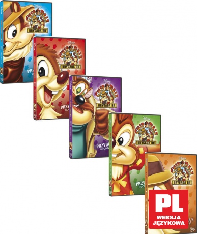 Chip i Dale. Brygada RR przygoda 1-5 odc. 1-20 Pakiet [5DVD]