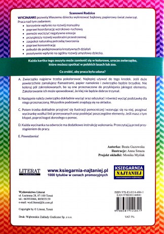 Wycinanki edukacyjne Dzikie zwierzęta - Beata Guzowska [KSIĄŻKA]