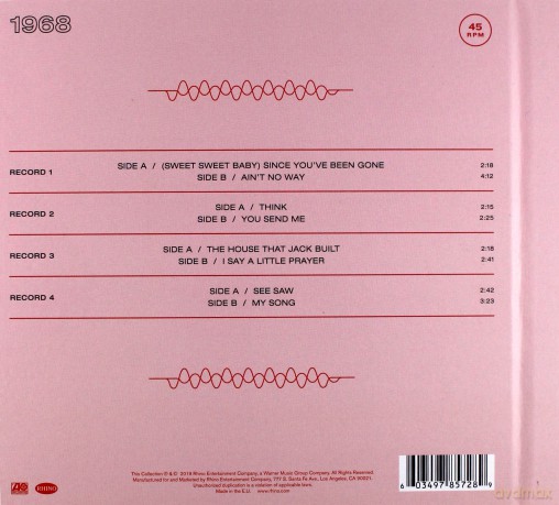 Aretha Franklin: The Atlantic Singles Collection 1968 [4xWinyl]