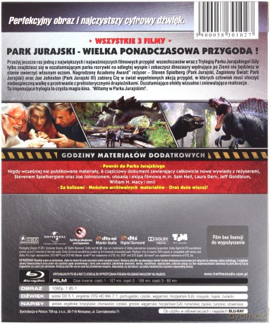 Park Jurajski Trylogia [3xBlu-Ray]