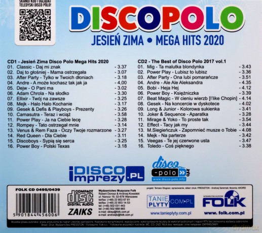 Disco Polo Mega Hits Jesień Zima 2020 [2CD]