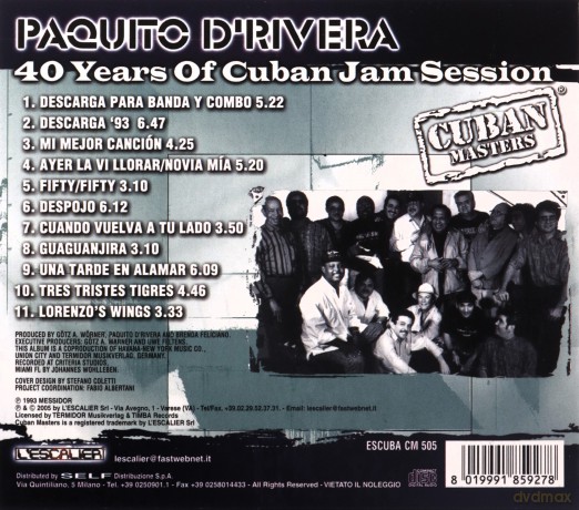 Paquito Drivera: 40 Years Of Cuban Jam Session [CD]