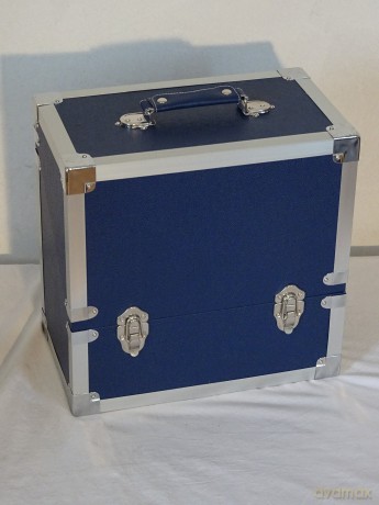 Green: 50 LP Record Storage Carry Case