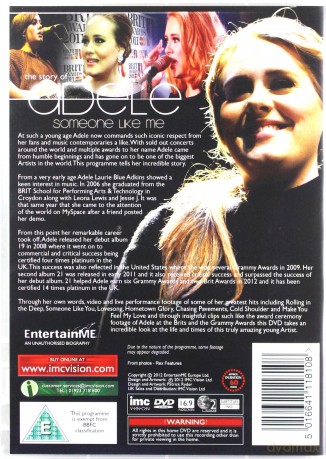Adele - Someone Like Me [DVD]