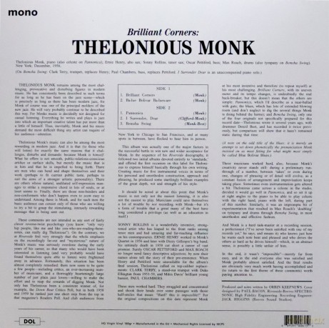 Thelonious Monk & Sonny Rollins: Brillant Corners (Blue) [Winyl]