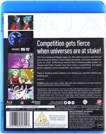 Dragon Ball Super Part 9 (Episodes 105-117) [2xBlu-Ray]