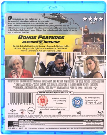 Fast & Furious Presents: Hobbs & Shaw (Szybcy i wściekli: Hobbs i Shaw) [Blu-Ray]