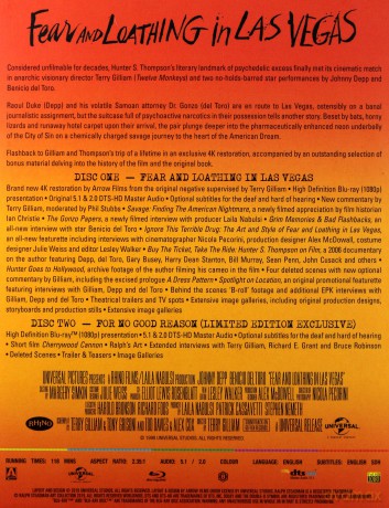 Fear And Loathing In Las Vegas (Las Vegas Parano) (Limited) [2xBlu-Ray]