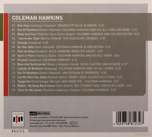 Coleman Hawkins: Body And Soul [CD]