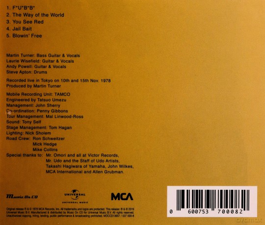 Wishbone Ash: Live In Tokyo [CD]
