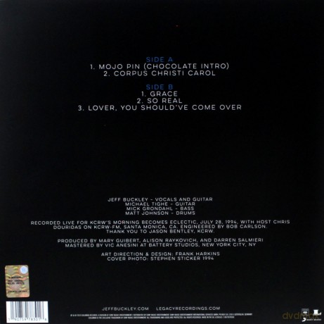 Jeff Buckley: Live On Kcrw: Morning Becomes Eclectic [Winyl]
