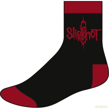 Slipknot: Logo Black Sock UK Size 7-11 (Euro Sizes Approx Size 40-45)