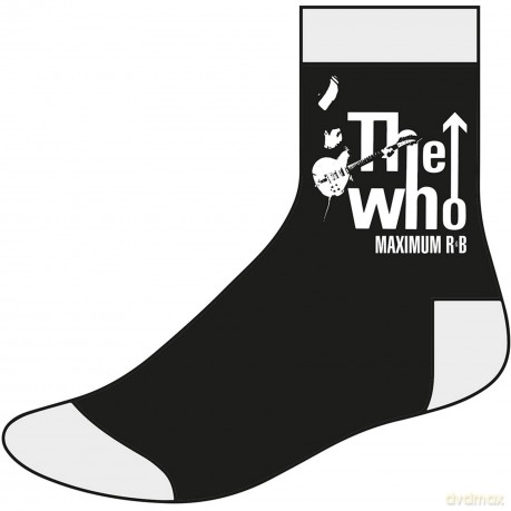 The Who: Maximum R&B Black Sock UK Size 7-11 (Euro Sizes Approx Size 40-45)