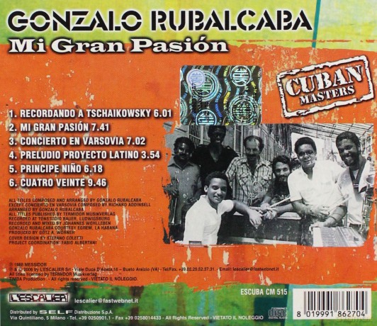 Gonzalo Rubalcaba: Mi Gran Pasion [CD]