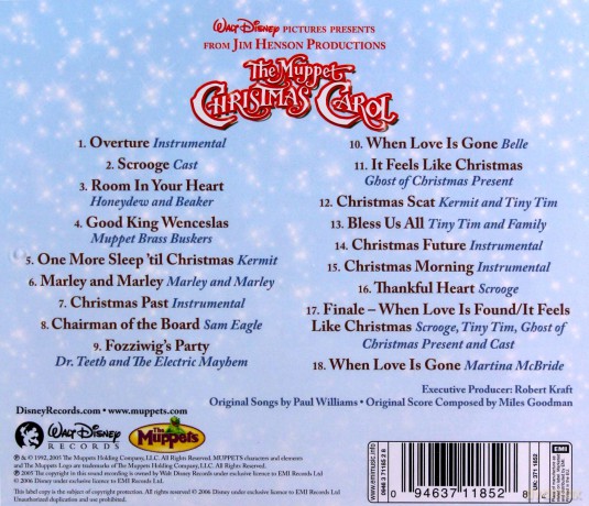 Muppets Christmas Carol soundtrack [CD]