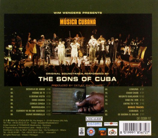 Musica Cubana soundtrack [CD]