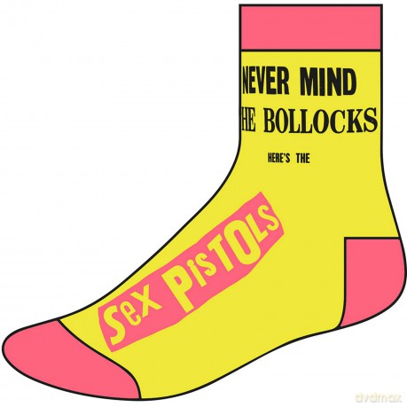 Sex Pistols: Never Mind Yellow Sock UK Size 7-11 (Euro Sizes Approx Size 40-45)