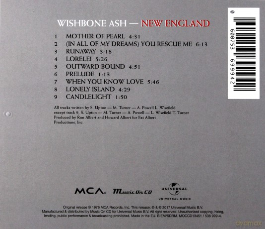 Wishbone Ash: New England [CD]
