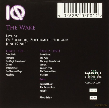 Iq: The Wake Live At De Boerderij Limited Edition [CD]+[DVD]