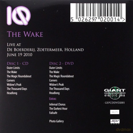 Iq: The Wake Live At De Boerderij Limited Edition [CD]+[DVD]