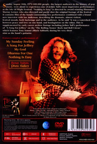 Jethro Tull: Nothing Is Easy [DVD]