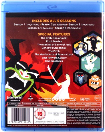 Samurai Jack The Complete Series (Incl. Seasons 1-5) [5xBlu-Ray]