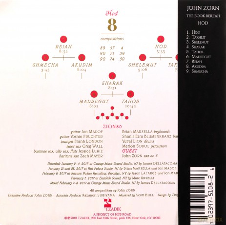 Zion80: The Book BeriAh Vol. 8-Hod [CD]