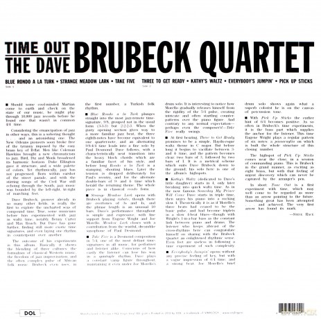 Dave Brubeck Quartet: Time Out (Blue) [Winyl]