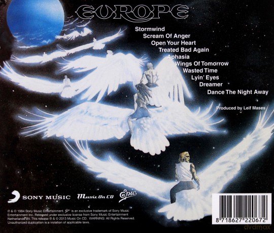 Europe: Wings Of Tomorrow [CD]