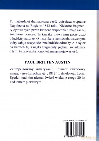 1812 Wielki odwrót - Austin Paul Britten [KSIĄŻKA]