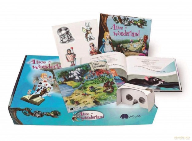Alice in Wonderland Box set with VR glasses and accessories [KSIĄŻKA]