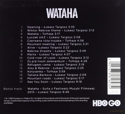 Wataha soundtrack (Łukasz Targosz) [CD]