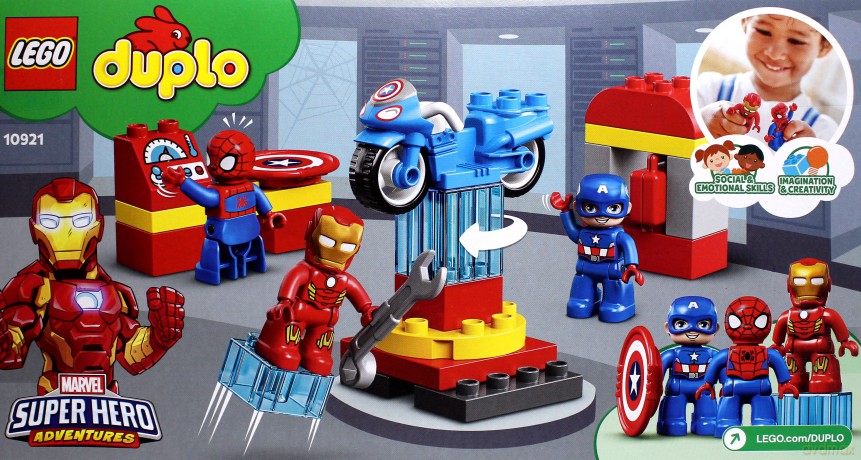 LEGO DUPLO Super Heroes Laboratorium superbohaterów (10921) [KLOCKI]