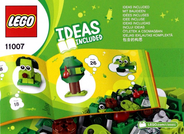 LEGO Classic Zielone klocki kreatywne (11007) [KLOCKI]