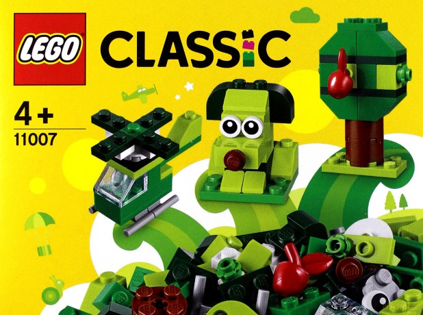 LEGO Classic Zielone klocki kreatywne (11007) [KLOCKI]