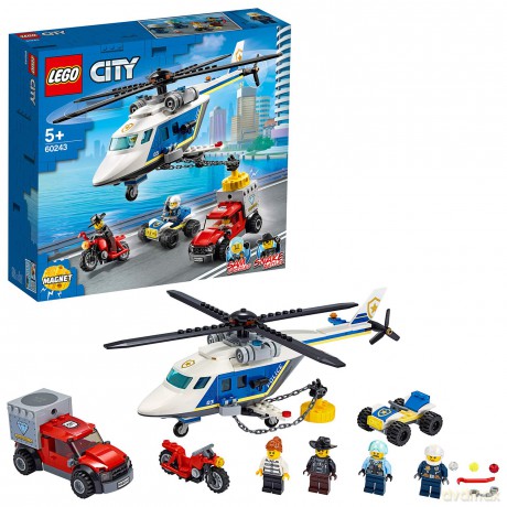 LEGO City Pościg helikopterem policyjnym (60243) [KLOCKI]