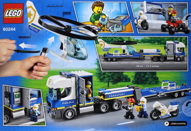 LEGO City Laweta helikoptera policyjnego (60244) [KLOCKI]