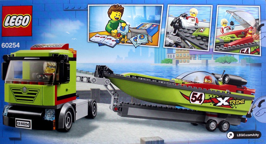LEGO City Transporter łodzi wyścigowej (60254) [KLOCKI]