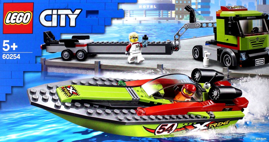 LEGO City Transporter łodzi wyścigowej (60254) [KLOCKI]