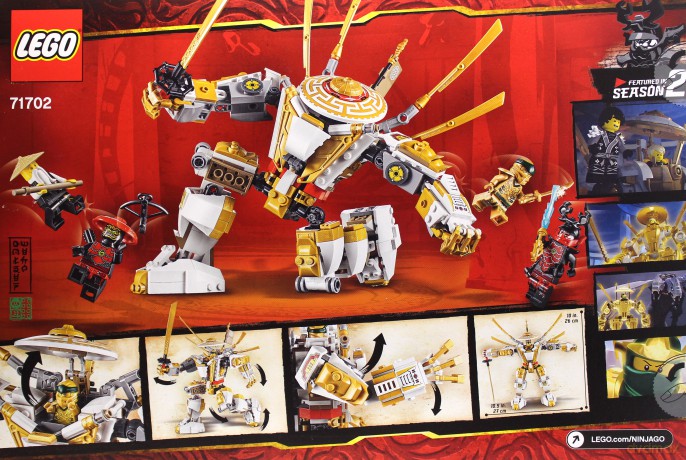 LEGO Ninjago Złota zbroja (71702) [KLOCKI]