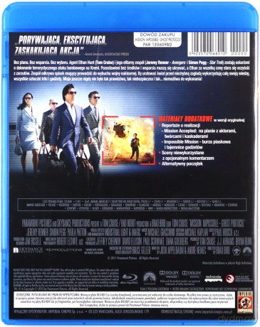 Mission: Impossible 4 - Ghost Protocol [Blu-Ray]