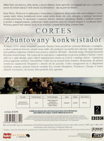 Kolekcja Wielcy Wodzowie: Cortes (BBC) (digipack) [DVD]
