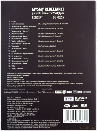 De Press: Myśmy Rebelianci (digipack) [DVD]