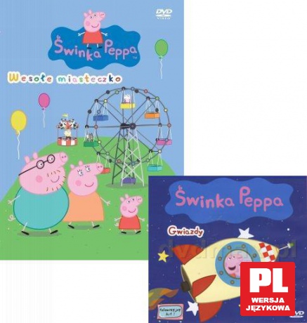 Świnka Peppa: Wesołe miasteczko + Gwiazdy Pakiet [2DVD]