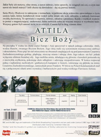 Kolekcja Wielcy Wodzowie: Attila (BBC) (digipack) [DVD]