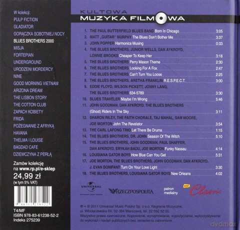 Blues Brothers 2000 soundtrack (Kultowa Muzyka Filmowa) [CD]