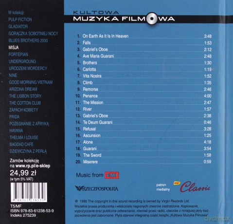 The Mission soundtrack (Misja) (Kultowa Muzyka Filmowa) (digibook) [CD]