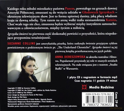 Igrzyska śmierci - Suzanne Collins (digipack) [AUDIOBOOK] [CD-MP3]